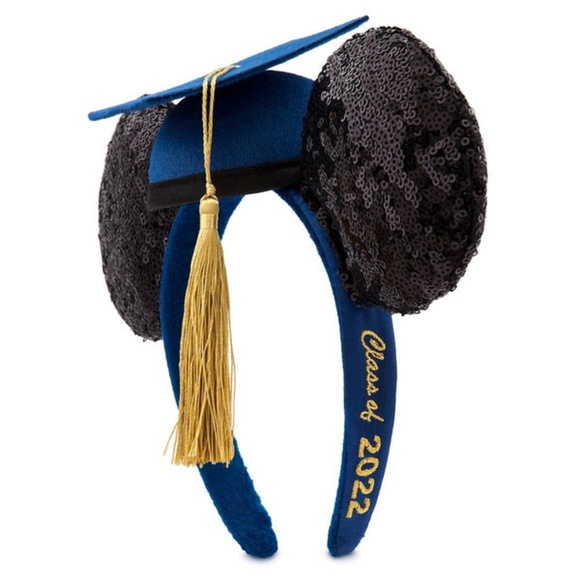 Disney Parks Mickey Mouse Graduation Cap Ear Headband Class of 2022 NWT - Picture 2 of 3